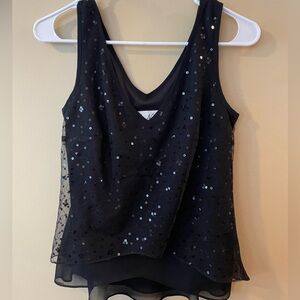 La Nuit sequin tank top